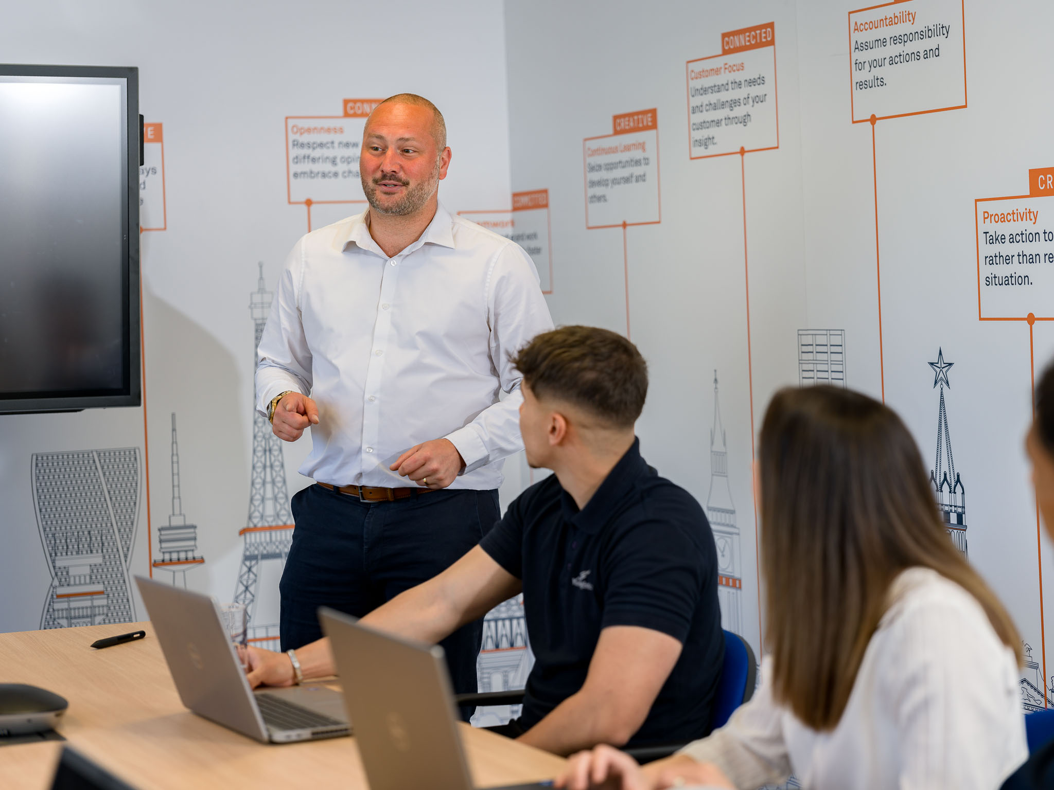 Man giving presentation